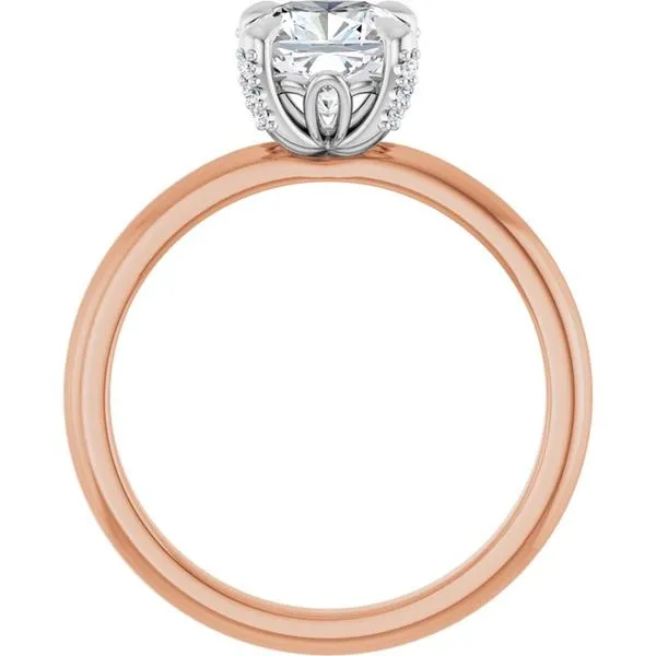 Claw-Prong Accented Engagement Ring Image 2 Northwood Jewelers Northwood, OH