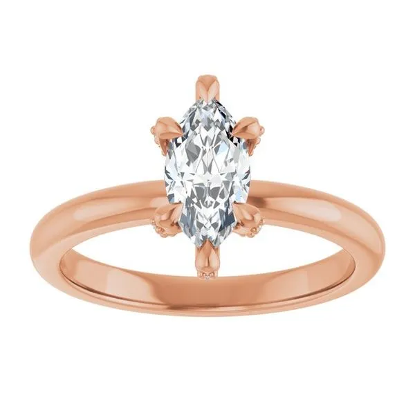 Claw-Prong Accented Engagement Ring Image 3 J. Thomas Jewelers Rochester Hills, MI