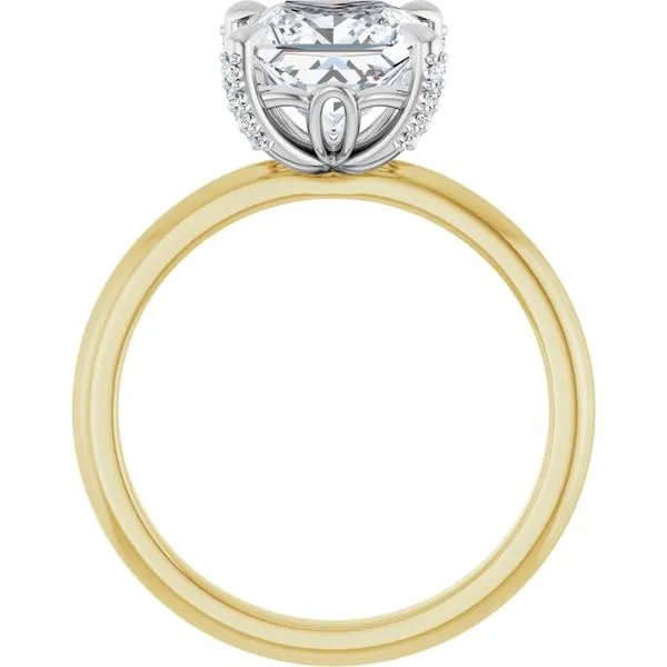 Claw-Prong Accented Engagement Ring Image 2 JF Jones Jewelers Rochester, NY