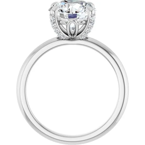 Claw-Prong Accented Engagement Ring Image 2 J. Thomas Jewelers Rochester Hills, MI