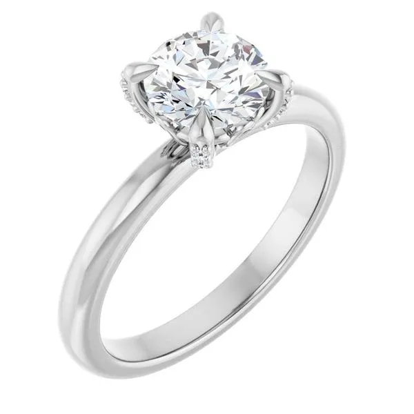 Claw-Prong Accented Engagement Ring Jimmy Smith Jewelers Decatur, AL