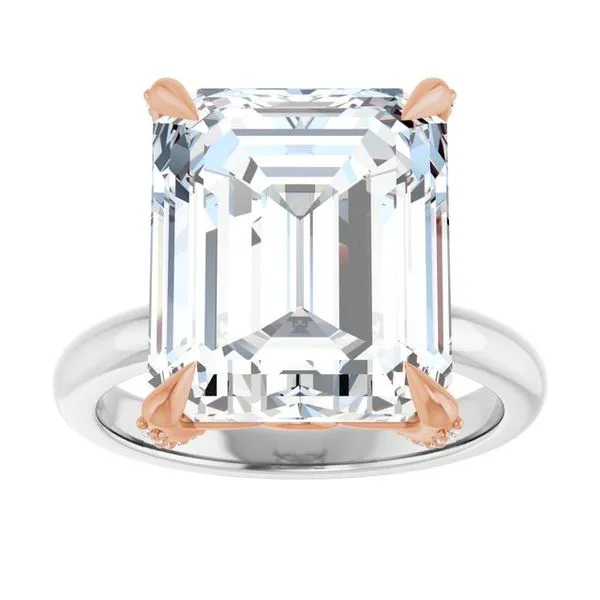 Claw-Prong Accented Engagement Ring Image 3 J. Thomas Jewelers Rochester Hills, MI