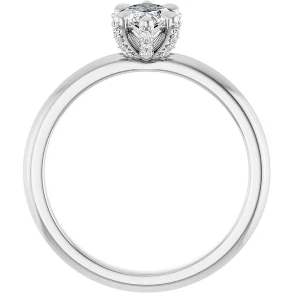 Claw-Prong Accented Engagement Ring Image 2 Jimmy Smith Jewelers Decatur, AL