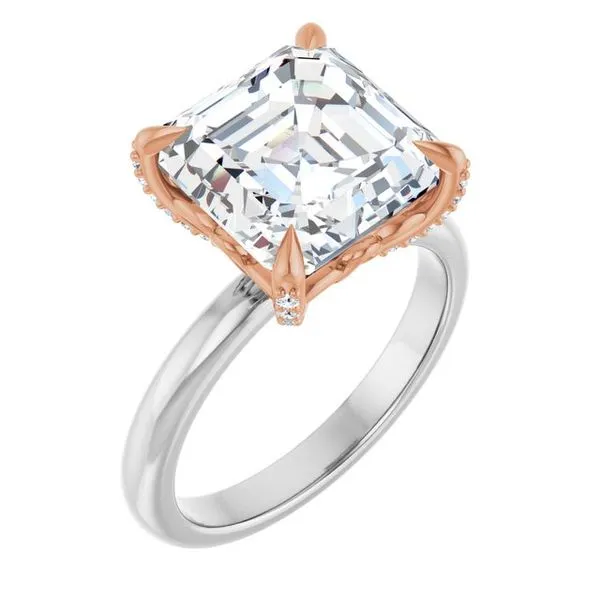 Claw-Prong Accented Engagement Ring Austin's Fine Diamonds & Jewelry Lyndhurst, NJ