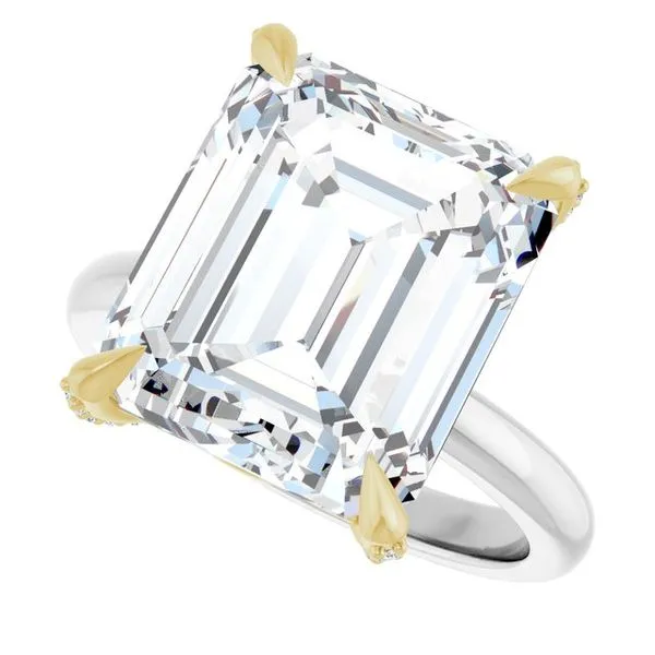 Claw-Prong Accented Engagement Ring Image 5 Paul James Jewelers Angels Camp, CA