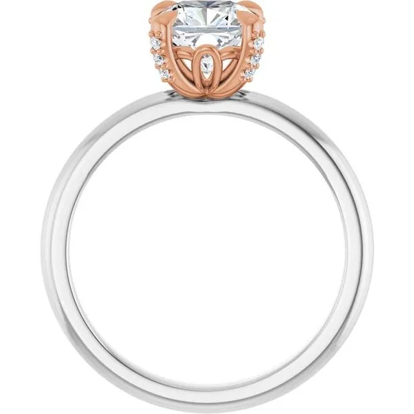 Claw-Prong Accented Engagement Ring Image 2 Natale Jewelers Sewell, NJ