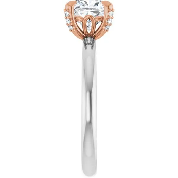 Claw-Prong Accented Engagement Ring Image 4 Natale Jewelers Sewell, NJ