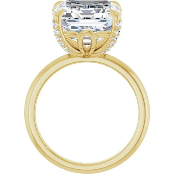 Claw-Prong Accented Engagement Ring Image 2 Northwood Jewelers Northwood, OH