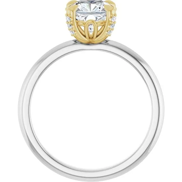 Claw-Prong Accented Engagement Ring Image 2 Raleigh Diamond Fine Jewelry Raleigh, NC