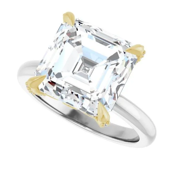 Claw-Prong Accented Engagement Ring Image 5 Clater Jewelers Louisville, KY