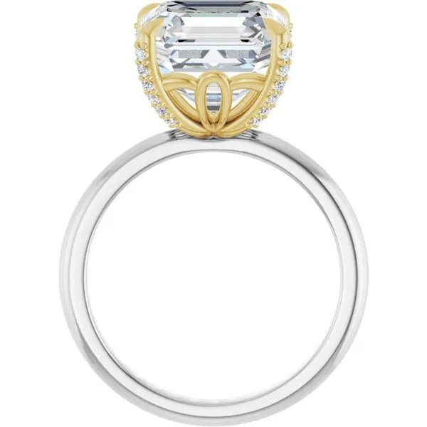 Claw-Prong Accented Engagement Ring Image 2 J. West Jewelers Round Rock, TX