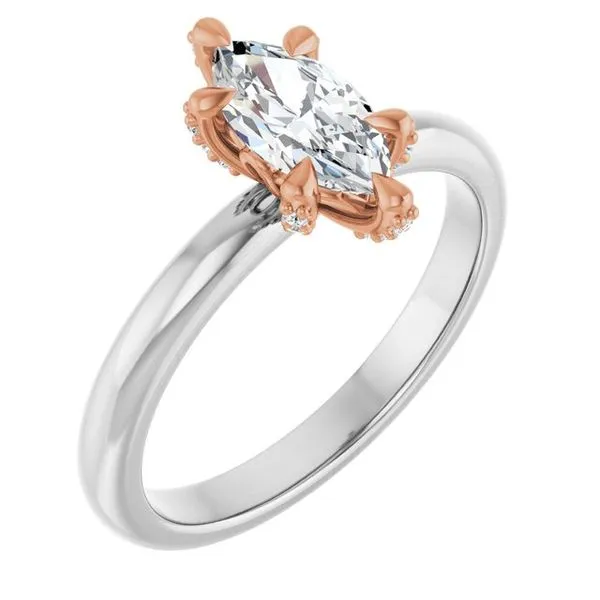 Claw-Prong Accented Engagement Ring Don's Jewelry & Design Washington, IA