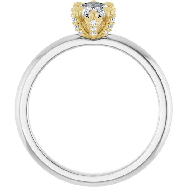 Claw-Prong Accented Engagement Ring Image 2 Shipley's Fine Jewelry Hampstead, MD