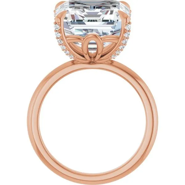 Claw-Prong Accented Engagement Ring Image 2 J. Thomas Jewelers Rochester Hills, MI