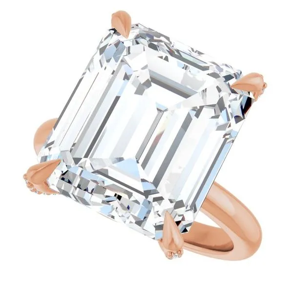 Claw-Prong Accented Engagement Ring Image 5 Raleigh Diamond Fine Jewelry Raleigh, NC