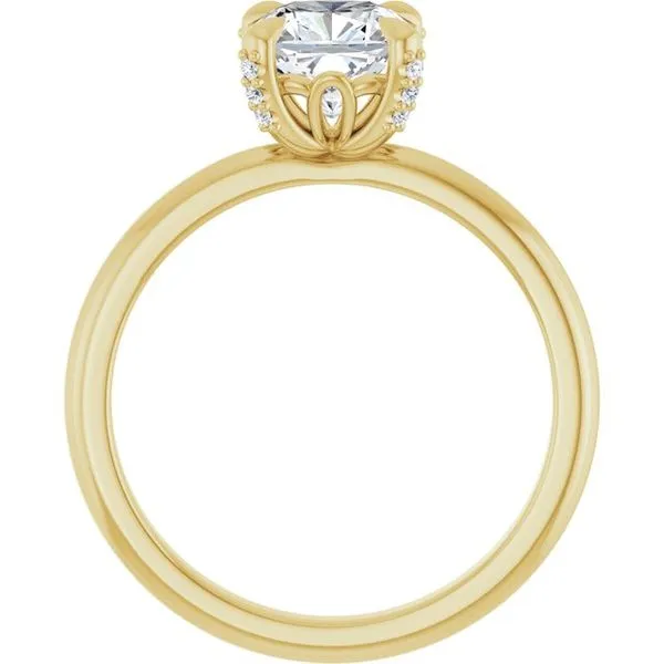 Claw-Prong Accented Engagement Ring Image 2 Futer Bros Jewelers York, PA