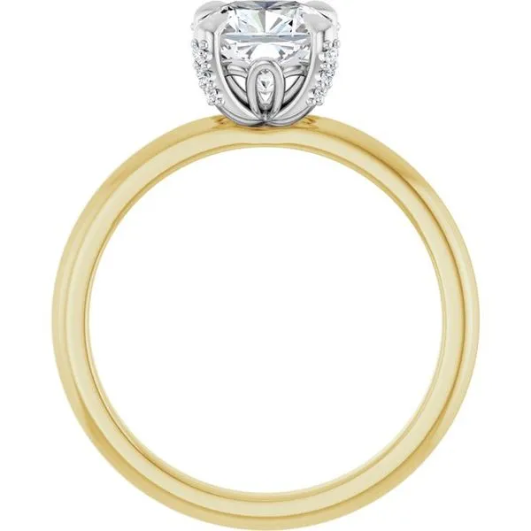 Claw-Prong Accented Engagement Ring Image 2 Jimmy Smith Jewelers Decatur, AL