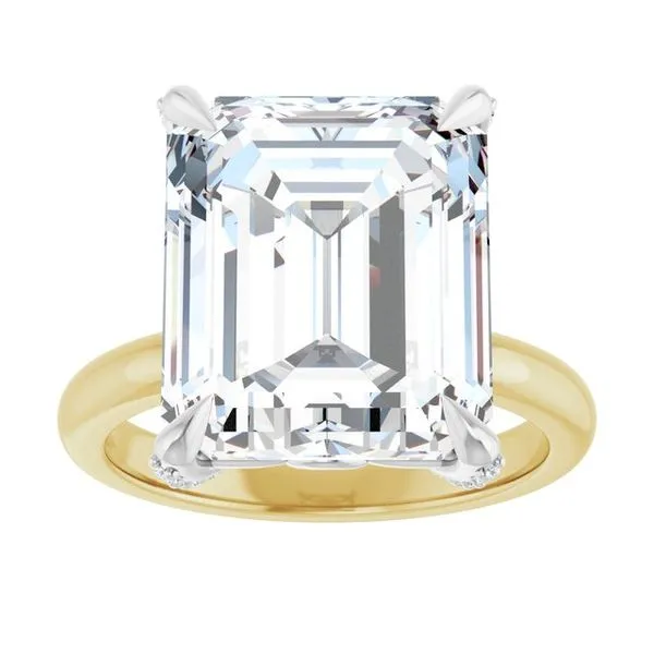 Claw-Prong Accented Engagement Ring Image 3 JF Jones Jewelers Rochester, NY