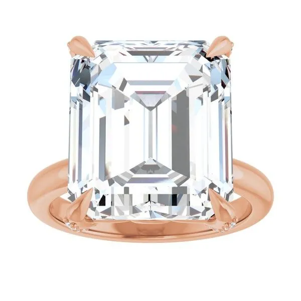 Claw-Prong Accented Engagement Ring Image 3 Don's Jewelry & Design Washington, IA