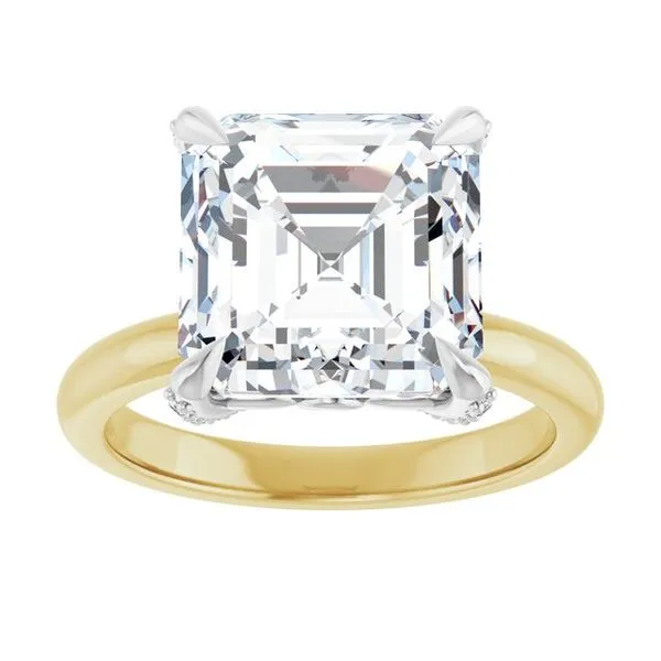 Claw-Prong Accented Engagement Ring Image 3 Northwood Jewelers Northwood, OH
