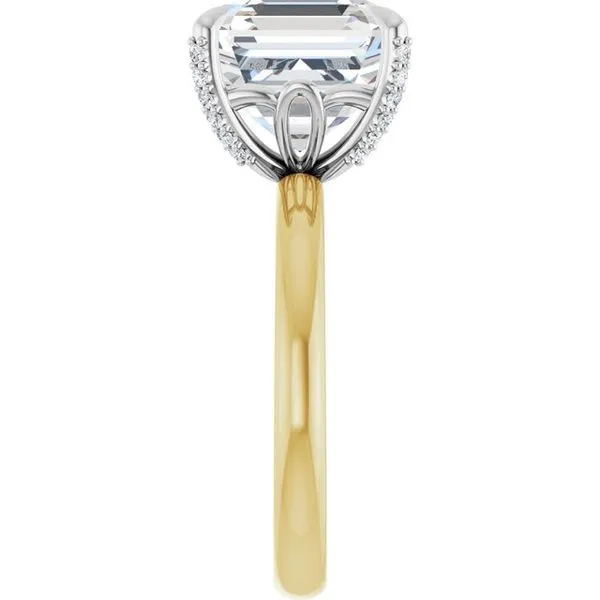 Claw-Prong Accented Engagement Ring Image 4 Raleigh Diamond Fine Jewelry Raleigh, NC