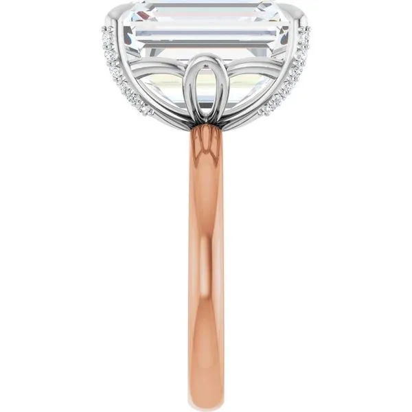 Claw-Prong Accented Engagement Ring Image 4 J. Thomas Jewelers Rochester Hills, MI