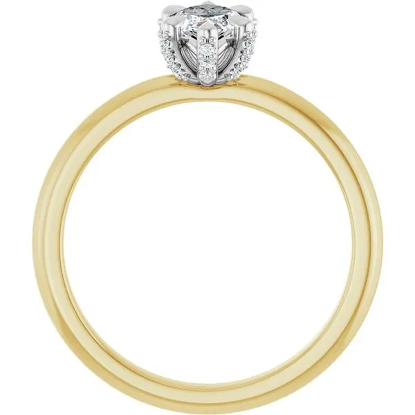 Claw-Prong Accented Engagement Ring Image 2 Northwood Jewelers Northwood, OH