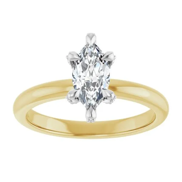Claw-Prong Accented Engagement Ring Image 3 Don's Jewelry & Design Washington, IA