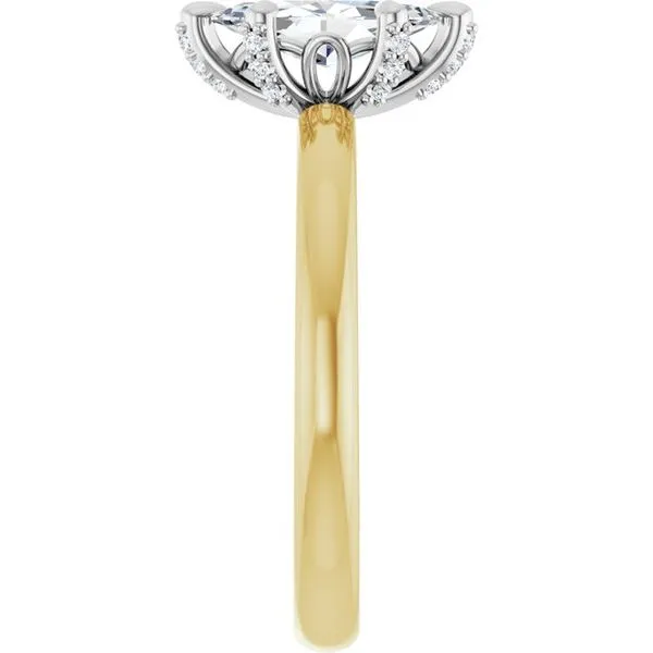 Claw-Prong Accented Engagement Ring Image 4 Futer Bros Jewelers York, PA