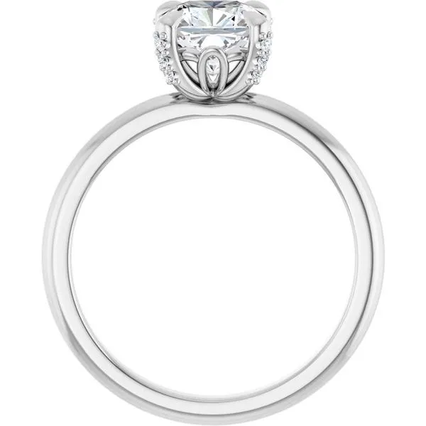 Claw-Prong Accented Engagement Ring Image 2 Banks Jewelers Burnsville, NC