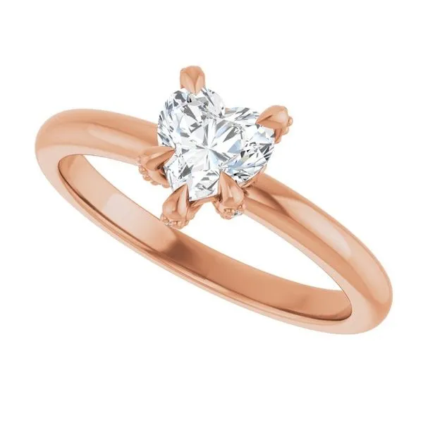 Claw-Prong Accented Engagement Ring Image 5 Futer Bros Jewelers York, PA