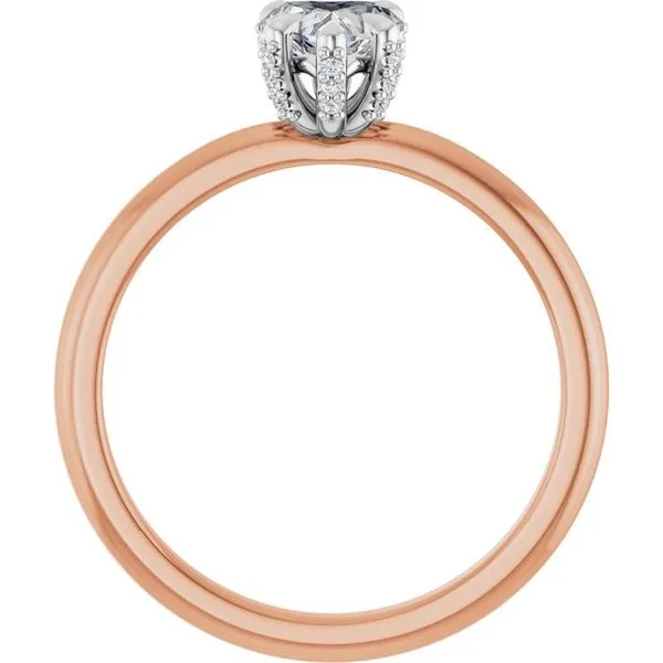 Claw-Prong Accented Engagement Ring Image 2 Northwood Jewelers Northwood, OH