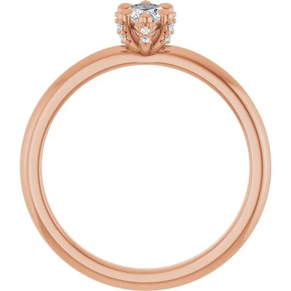 Claw-Prong Accented Engagement Ring Image 2 Mark Jewellers La Crosse, WI