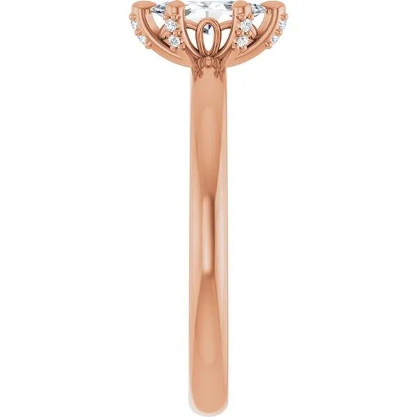 Claw-Prong Accented Engagement Ring Image 4 J. Thomas Jewelers Rochester Hills, MI