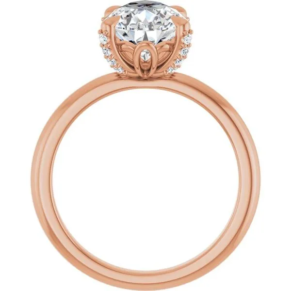 Claw-Prong Accented Engagement Ring Image 2 J. Thomas Jewelers Rochester Hills, MI