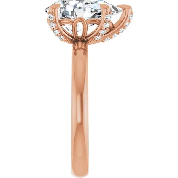 Claw-Prong Accented Engagement Ring Image 4 Mark Jewellers La Crosse, WI