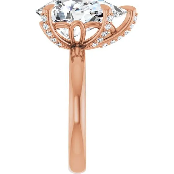 Claw-Prong Accented Engagement Ring Image 4 Jimmy Smith Jewelers Decatur, AL