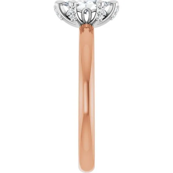 Claw-Prong Accented Engagement Ring Image 4 Don's Jewelry & Design Washington, IA