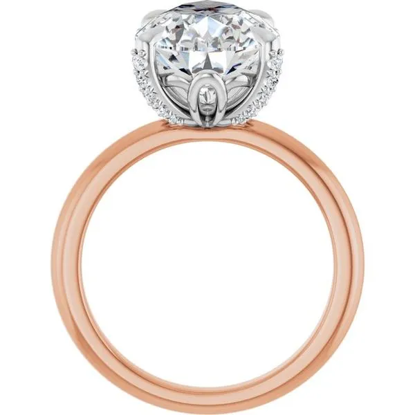 Claw-Prong Accented Engagement Ring Image 2 J. West Jewelers Round Rock, TX
