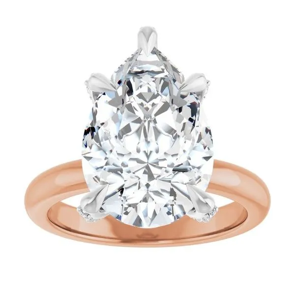 Claw-Prong Accented Engagement Ring Image 3 Clater Jewelers Louisville, KY