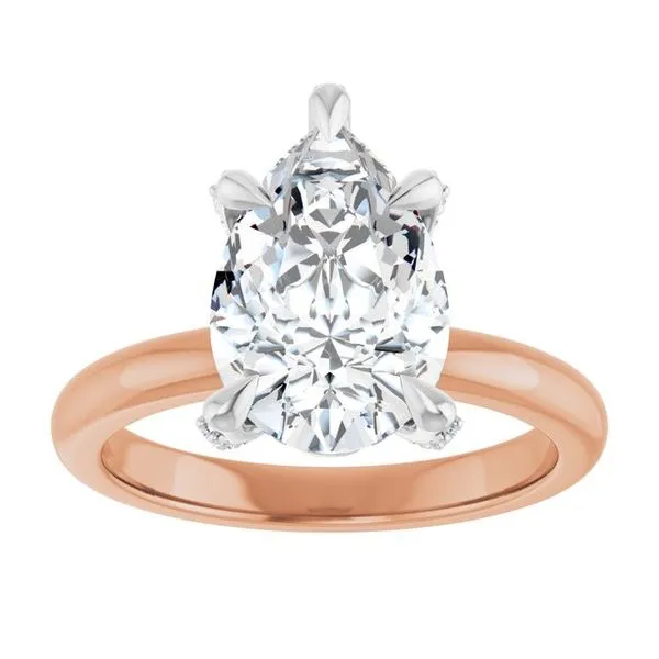 Claw-Prong Accented Engagement Ring Image 3 Clater Jewelers Louisville, KY