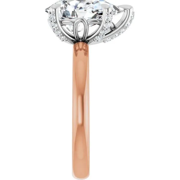 Claw-Prong Accented Engagement Ring Image 4 Shipley's Fine Jewelry Hampstead, MD