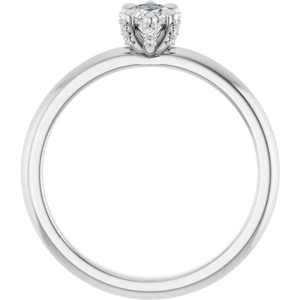 Claw-Prong Accented Engagement Ring Image 2 Stuart Benjamin & Co. Jewelry Designs San Diego, CA