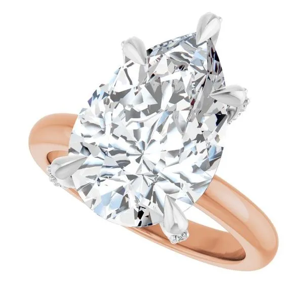 Claw-Prong Accented Engagement Ring Image 5 Banks Jewelers Burnsville, NC