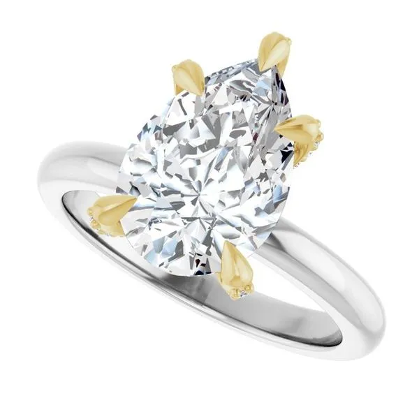 Claw-Prong Accented Engagement Ring Image 5 Mark Jewellers La Crosse, WI