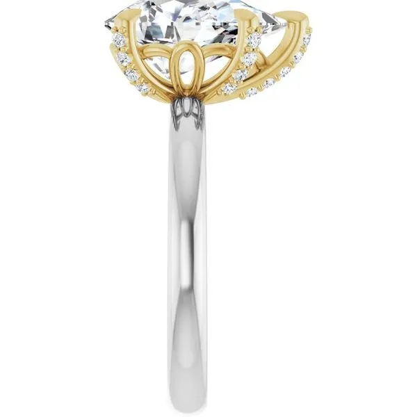 Claw-Prong Accented Engagement Ring Image 4 Mark Jewellers La Crosse, WI