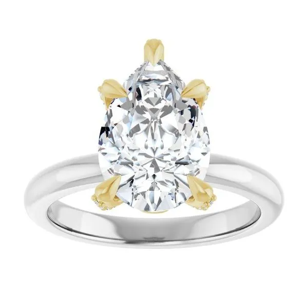 Claw-Prong Accented Engagement Ring Image 3 Paul James Jewelers Angels Camp, CA