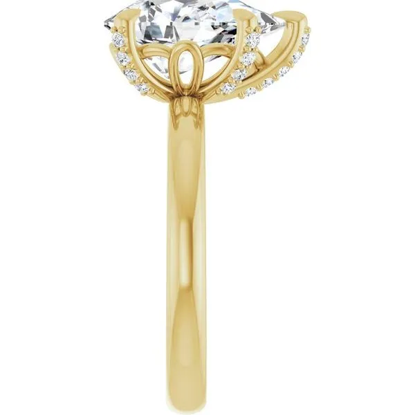 Claw-Prong Accented Engagement Ring Image 4 Jimmy Smith Jewelers Decatur, AL