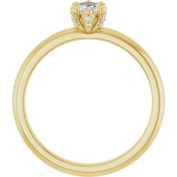 Claw-Prong Accented Engagement Ring Image 2 J. Thomas Jewelers Rochester Hills, MI