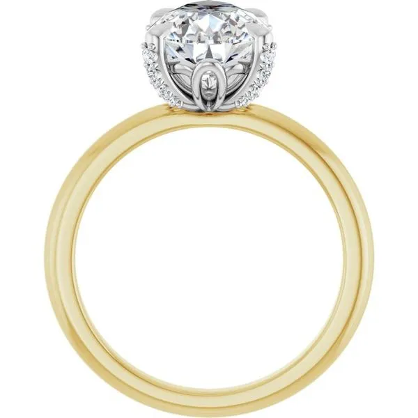 Claw-Prong Accented Engagement Ring Image 2 Natale Jewelers Sewell, NJ